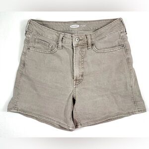 OLD NAVY High-Rise O.G. Cotton Blend Jean Shorts in Fuji Brown Casual Size 4